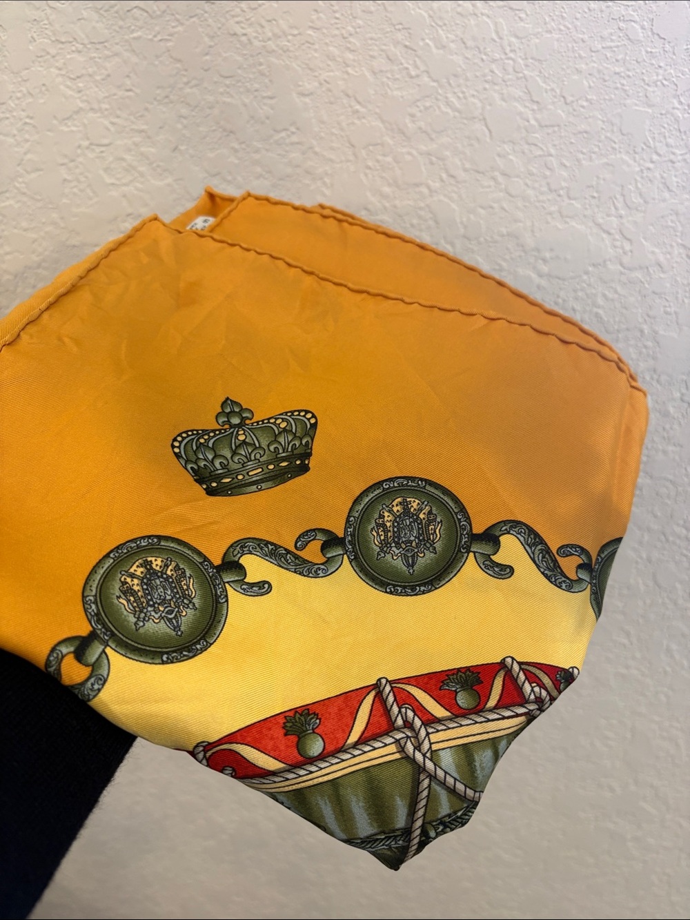 Hermes Scarf 100% Silk Golden Yellow Decorative Shorts